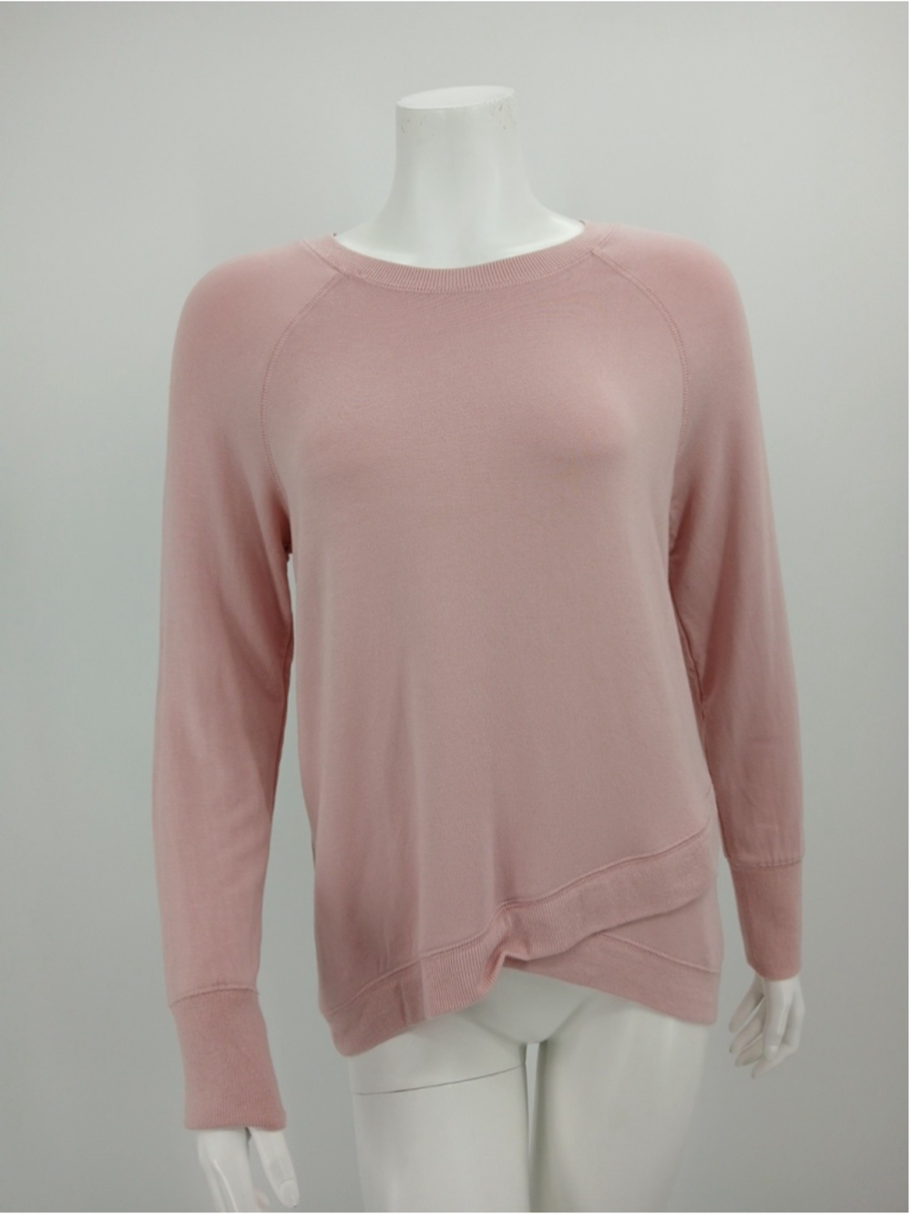 Workshop Republic Clothing Womens Raglan Sleeve Sweatshirt Tulip Hem Size M...